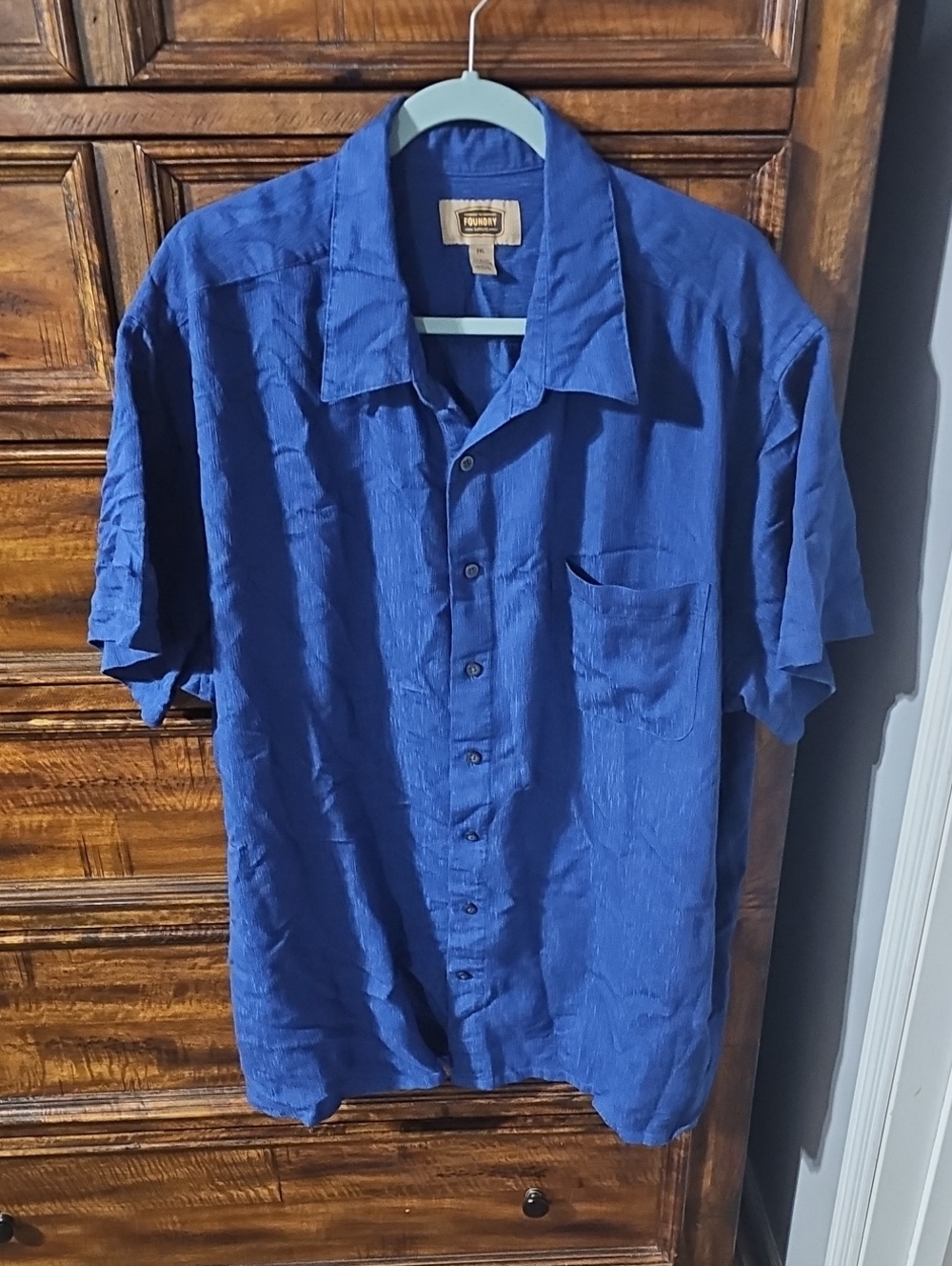 The FOUNDRY Supply Mens Blue Button Down Shirt!! Sz 2xl